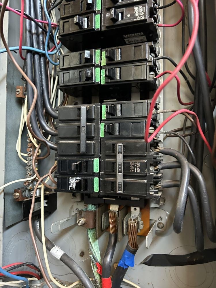 Electrical panel close-up by Howard Simons Electrical