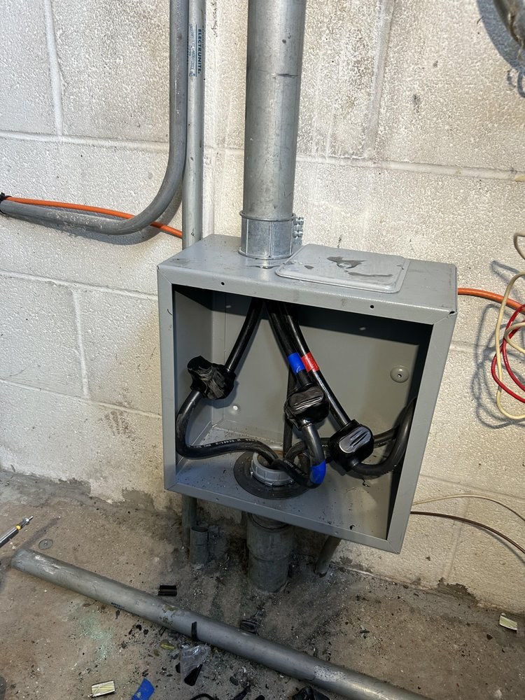 Electrical service enclosure and wiring